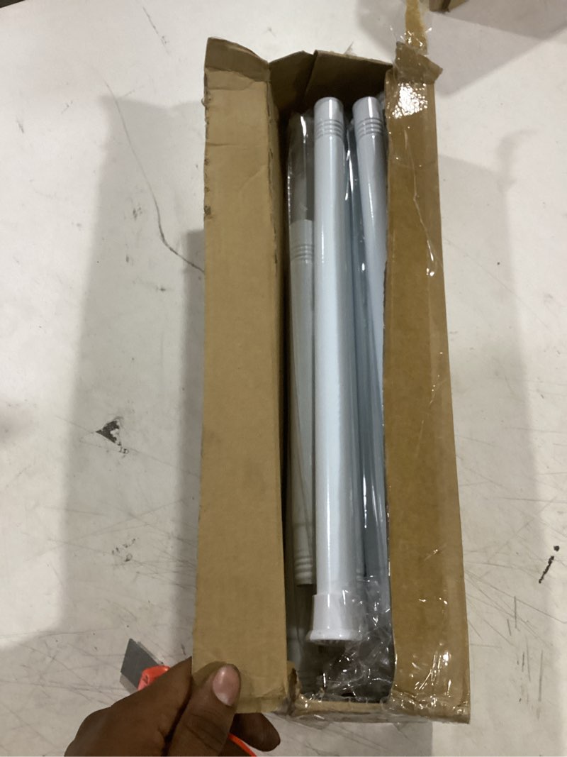 Condition photo showing Good Condition for aizesi 2pack tension curtain rod 31-76 inch adjustable spring loaded curtain rods no drilling shower rod for bathroom window doorway closet,7/8" diameter, white white 31-76 inch-2pcs