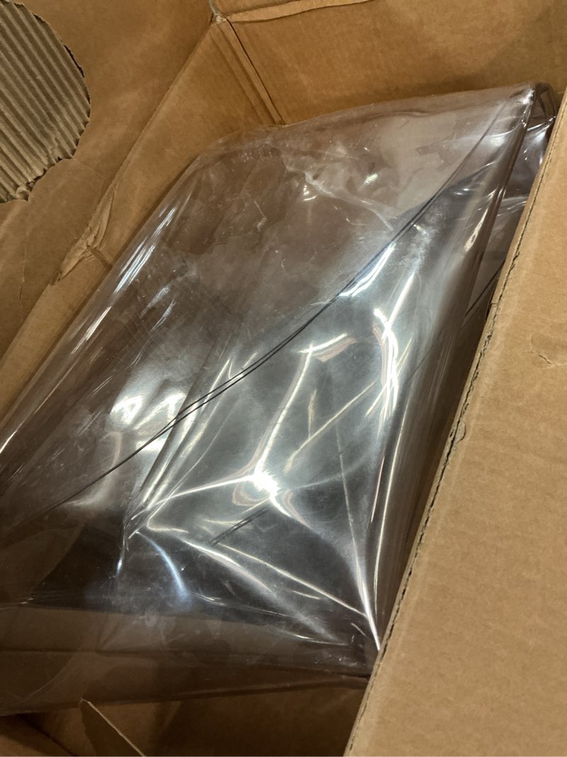 Condition photo showing As Is for Kuyal Clear Chair mat for Hardwood Floor 30 x 48 inches Transparent Floor Mats Wood/Tile Protection Mat for Office & Home (30" X 48" Rectangle) 30" X 48" Rectangle Clear