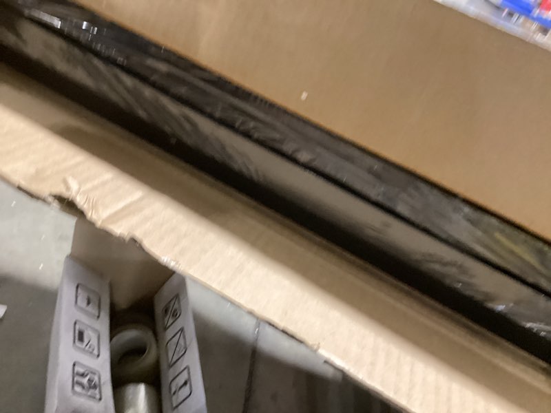 Condition photo showing New/Like New for Wall Art Framed Canvas Print Set Paint Strokes Abstract Shapes Illustrations Minimalism Bohemian Black White Grey Modern Style Art Decor 24 "X 32" X 3 Panels Aesthetic Living Room Bedroom Office