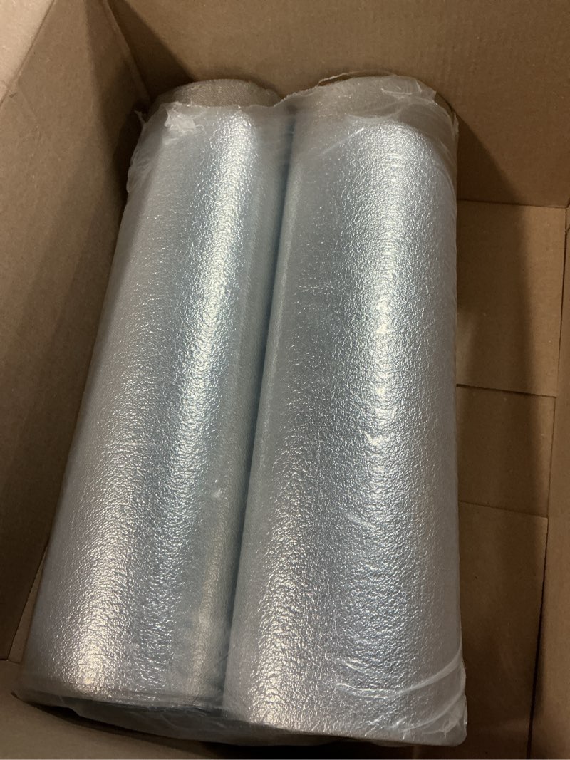 Condition photo showing Good Condition for nuanchu 2 roll 1.64 x 32.81 ft ceiling tiles peel and stick, covered 53.8 sq. ft, waterproof wall panels foam peel and stick for ceil and interior wall decor (white) 1.64 x 32.81 ft white 2