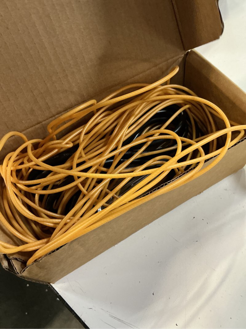 Condition photo showing As Is for adnee 59ft thermostatic soil heating cable,rubber heating warming cable with thermostat and ground stakes,plant soil heater cable for cold frame,graden,greenhouse seed grow 59 ft