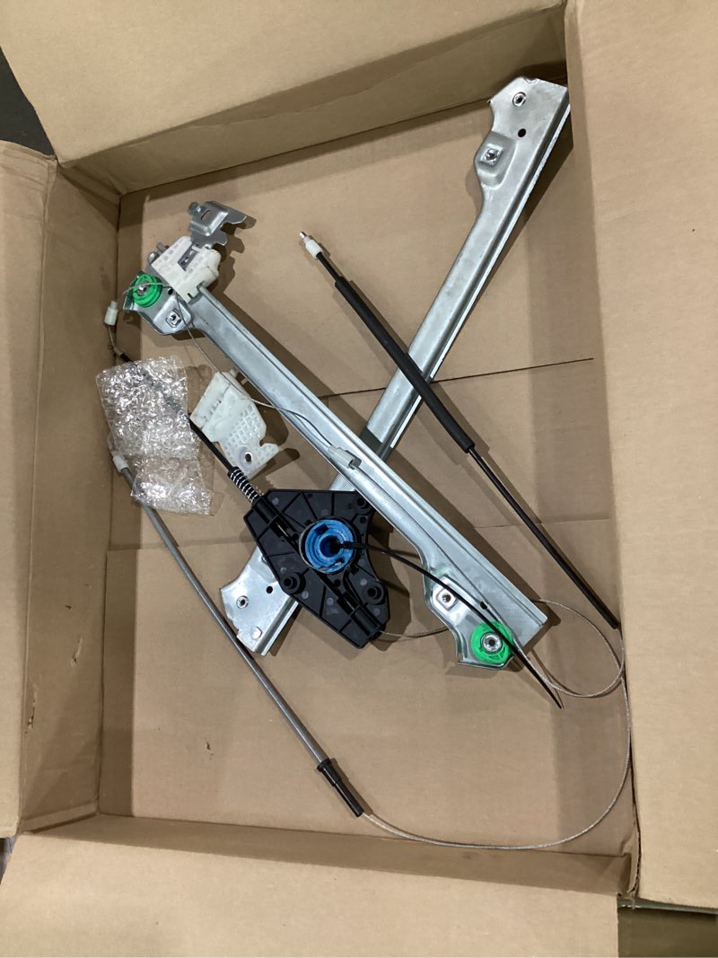 Condition photo showing As Is for front driver left side power window regulator without motor replacement for nissan maxima 2009-2014 sedan 807219dh0a 807219dh1a