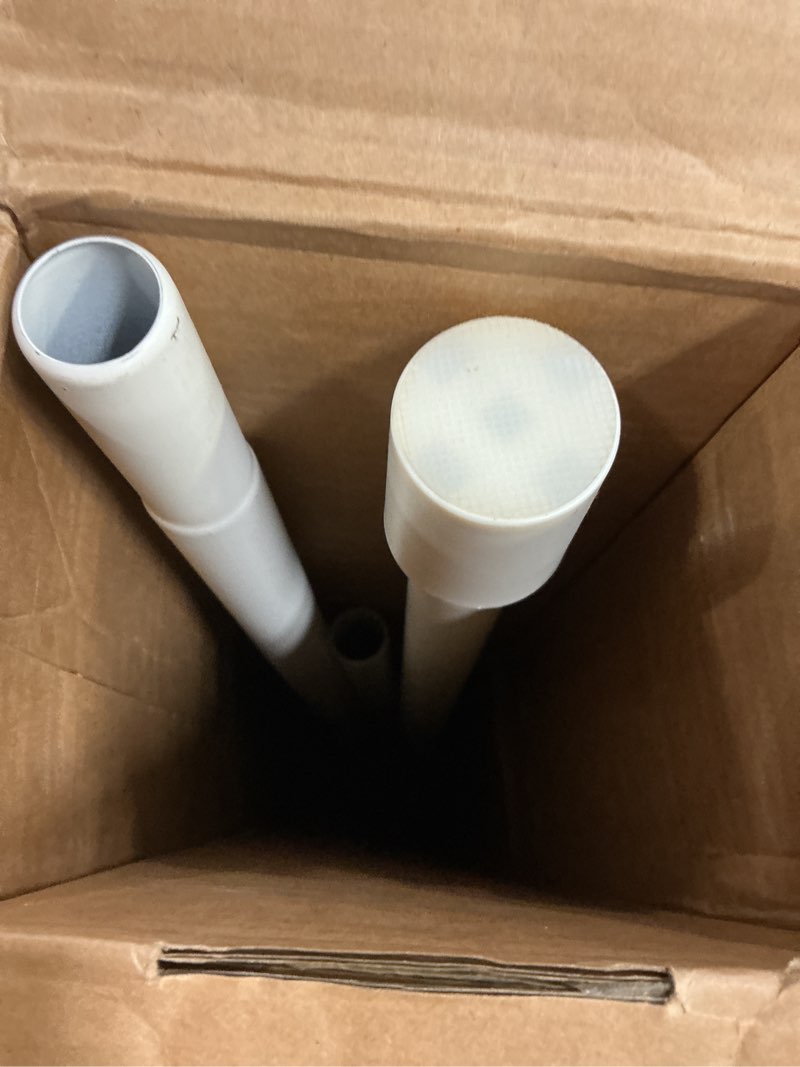 Condition photo showing As Is for Umbra Anywhere Expandable Curtain Rod and Room Divider, White