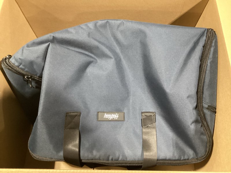 Condition photo showing Good Condition for Halfday Convertible 2-in-1 Garment Duffel Weekender Bag 45L | Wrinkle-Free Travel, Hanging Suit Compartment, Shoe Pockets, Trolley Sleeve. Durable & Water-Resistant Carry-On, Marine Marine Original, 45l
