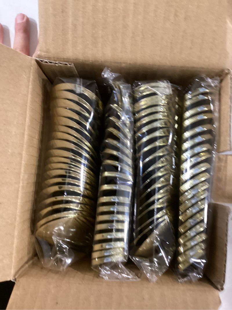 Condition photo showing New/Like New for n9r 72pcs gold plastic spoons - solid, durable, heavy duty gold plastic silverware - disposable cutlery for parties, weddings and dinner