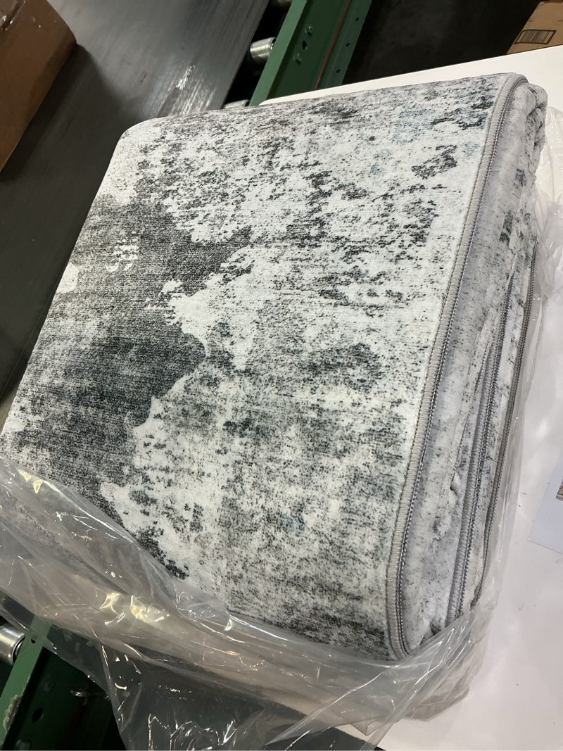 Condition photo showing New/Like New for 7” Washable Rug with Anti-Slip Backing Non-Shedding Stain-Resistant Foldable Modern Abstract