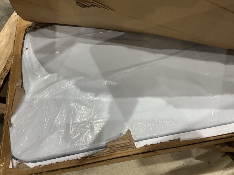 Condition photo showing Good Condition for 6ft folding table 2 pack, heavy duty plastic table with handel, 400 lbs portable table, reinforced steel legs, fold-in-half table ideal for parties, picnics, weddings, camping white white 6ft-2pack