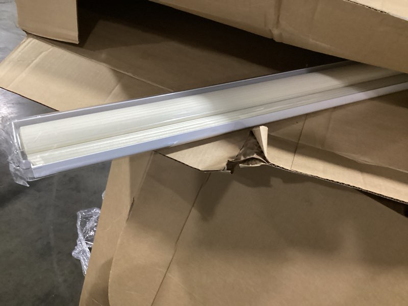 Condition photo showing As Is for Allbright Cordless Free Stop Zebra Window Blinds 54" W×64" H, Dual Layer Roller Shade Room Darkening Sheer Shades, Light Filtering Window Shades, Easy to Install Beige 54"W x 64"H Cream | Cordless