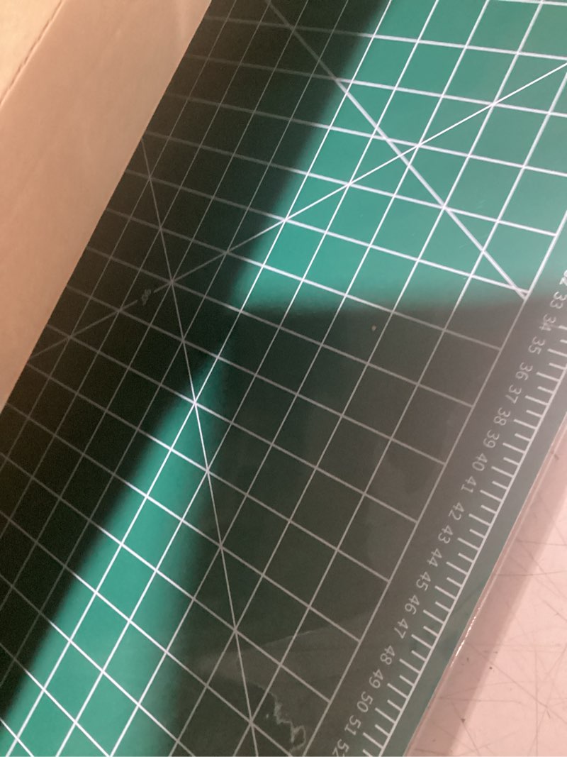 Condition photo showing Good Condition for self healing cutting mat, 23" x 35", double-sided rotary cutting mat for sewing, quilting, scrapbooking, fabric & craft cutting board, (a1), green 35"l x 23"w