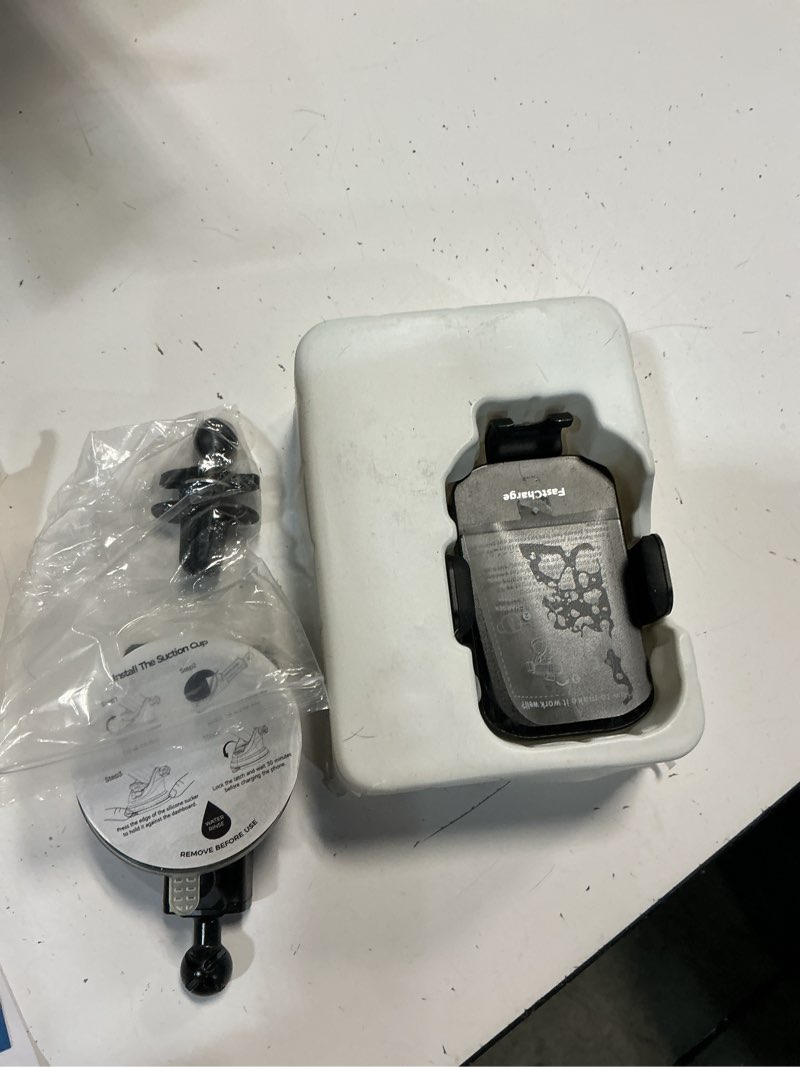 Condition photo showing Good Condition for wireless car charger, 15w fast charging auto clamping phone holders phone mount fit for iphone 17 16 15 14 13 12 pro max 11 xr xs, samsung galaxy s25 ultra s24 s23, black
