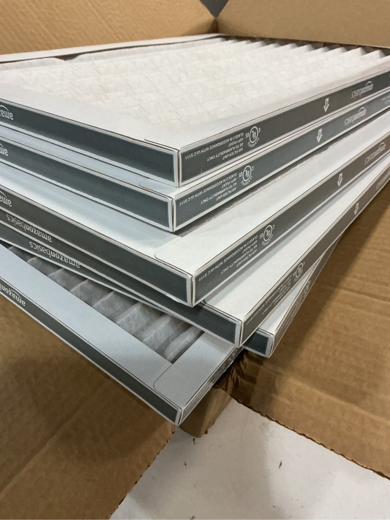 Condition photo showing Good Condition for amazon basics 14x20x1 air filter, merv 8 ac furnace filters, allergy control, electrostatic, removes dust pollen and lint, 6-pack (actual size: 13.75" x 19.75" x 0.75") 14x20x1 merv 8