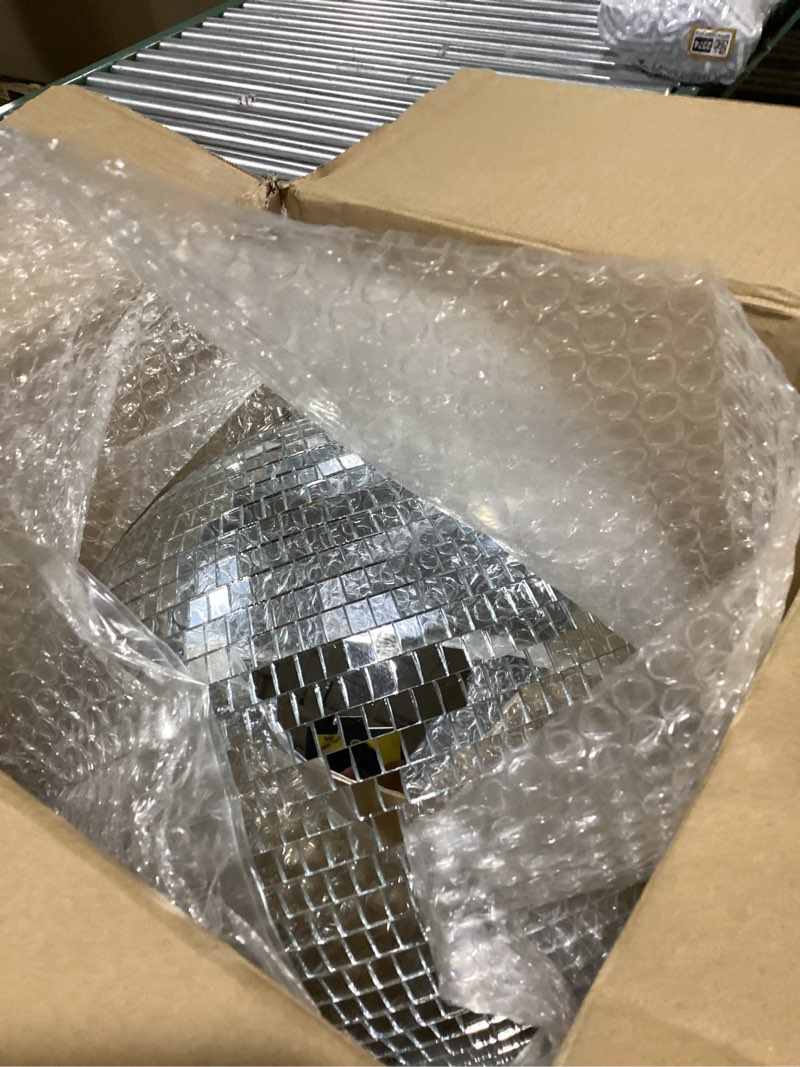 Condition photo showing Good Condition for youdepot disco ball 12-inch – large hanging mirror ball disco ball decor for disco party decorations