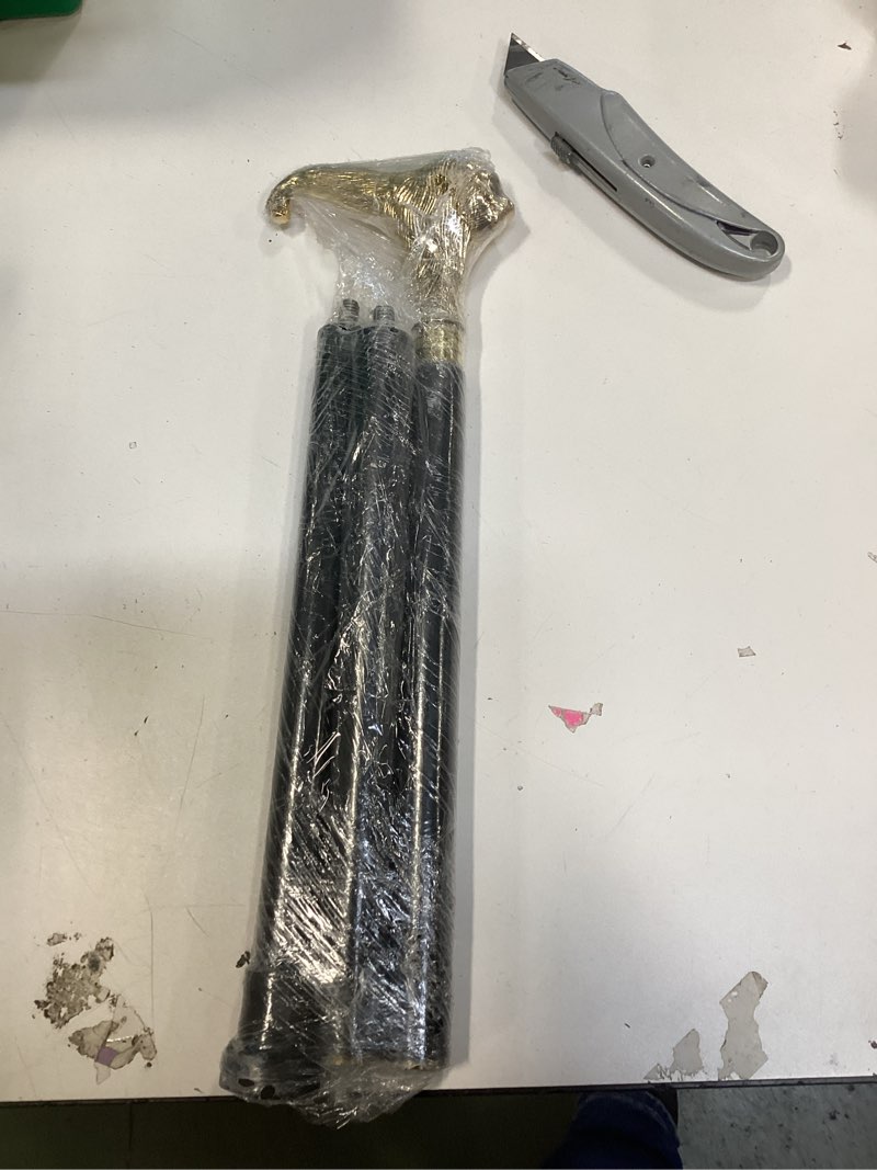 JYPR Brass Lion Handle Cane - Black Wooden Walking Stick, Handcrafted, Perfect for Men & Women, Fold