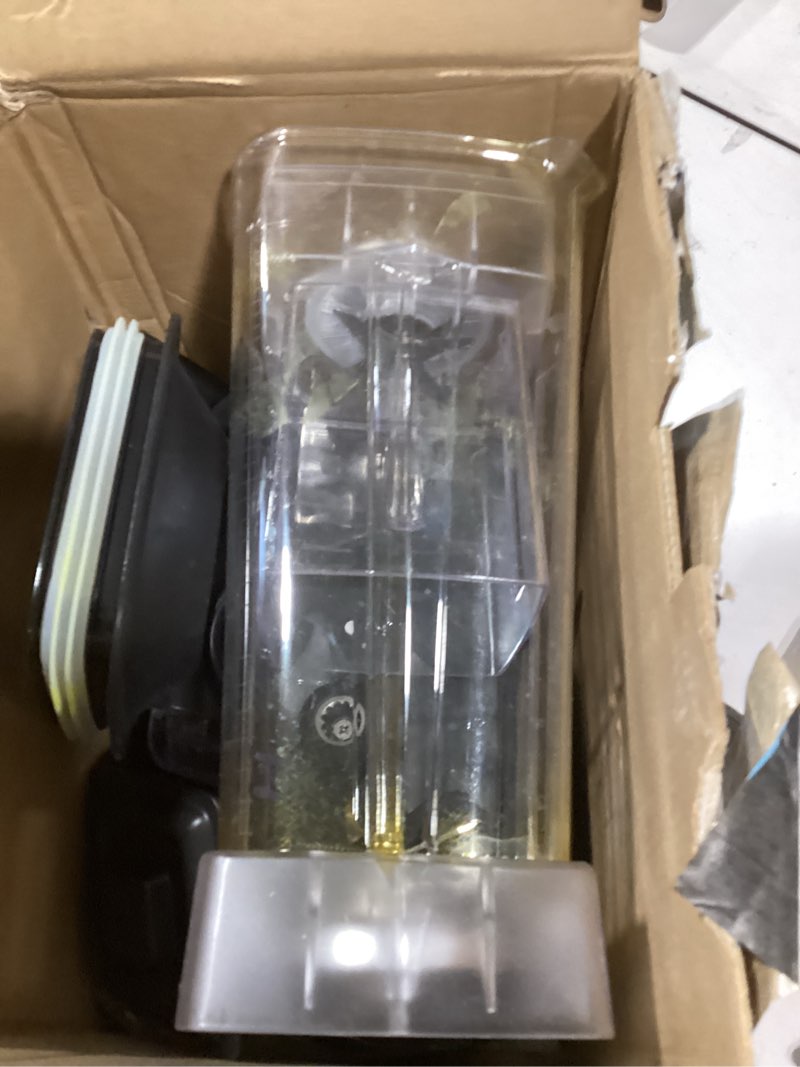 Condition photo showing As Is for Professional Blender,Smoothies Blenders, PRASKY Max.2400Watts/1000Watts Blender and Grinder Combo 25000RPM Powerful Kitchen 68oz BPA Free 2 Containers Countertop Blenders Ice Crushing, Juice Blender and Grinder Combo Gray