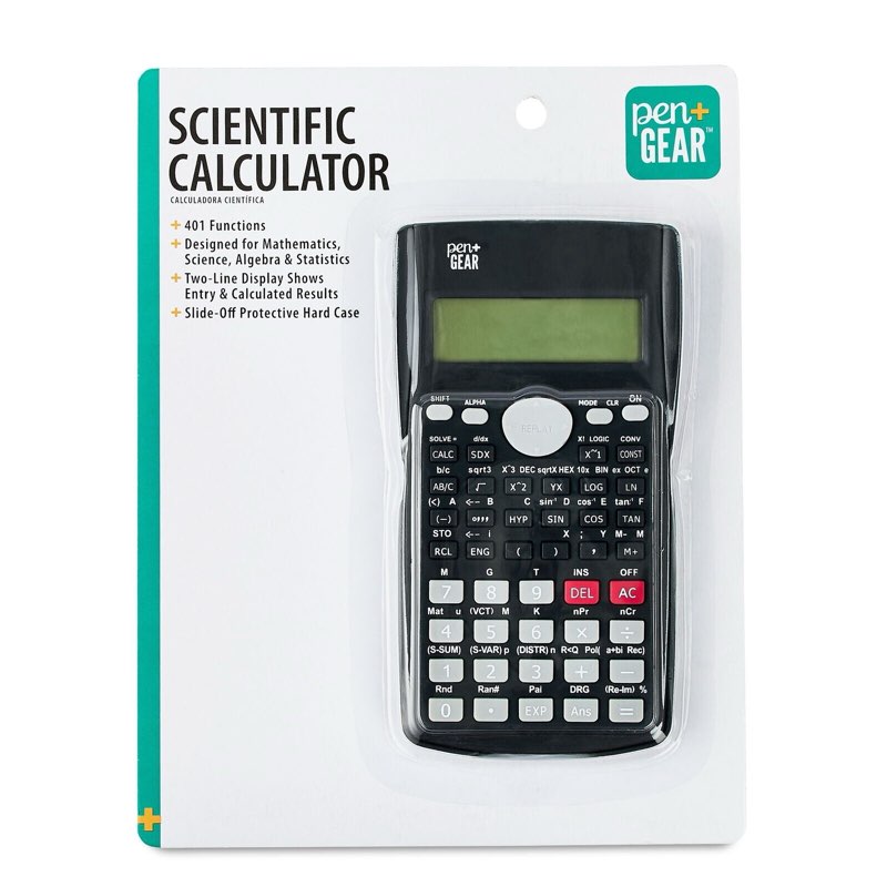  Pen+Gear Non-Programmable Scientific Calculator with 401 Functions