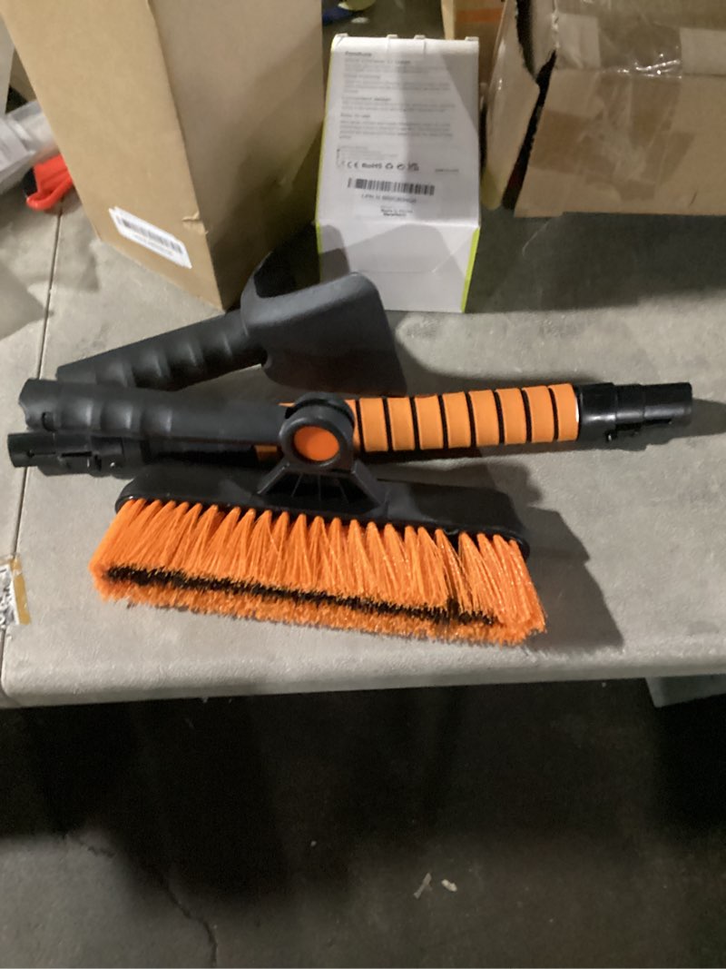 Condition photo showing Good Condition for HomeBeyond Extendable Ice Scraper for Car Windshield, 3 in 1 Sturdy Snow Brush with Scratch-Free Squeegee, 360° Rotating Head, Snow Removal Tool with Ergonomic Foam Handle for Car, Truck, SUV