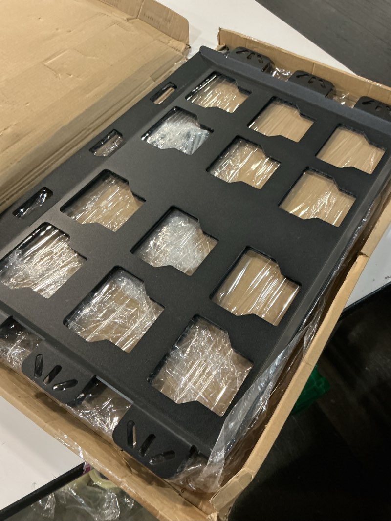 Condition photo showing Good Condition for velcking for milwaukee packout mounting plate, metal storage base, wall and floor compatible toolbox mount (black, 2-full plate) black 2-full plate