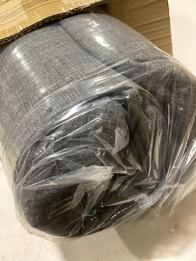 Condition photo showing Good Condition for qilloway outdoor seat/back chair cushion tufted pillow , spring/summer seasonal replacement cushions. (charcoal grey/black)