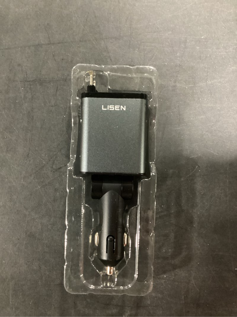 Condition photo showing Good Condition for LISEN Retractable Car Charger, for Valentines Day Gifts for Him, 69W Cars Adapter USB C Fast Charger for iPhone 17 Pro Max 16, Car Accessories Gadgets for Men, Anniversary Birthday Gifts for Men Women Grey 31.5 Inch
