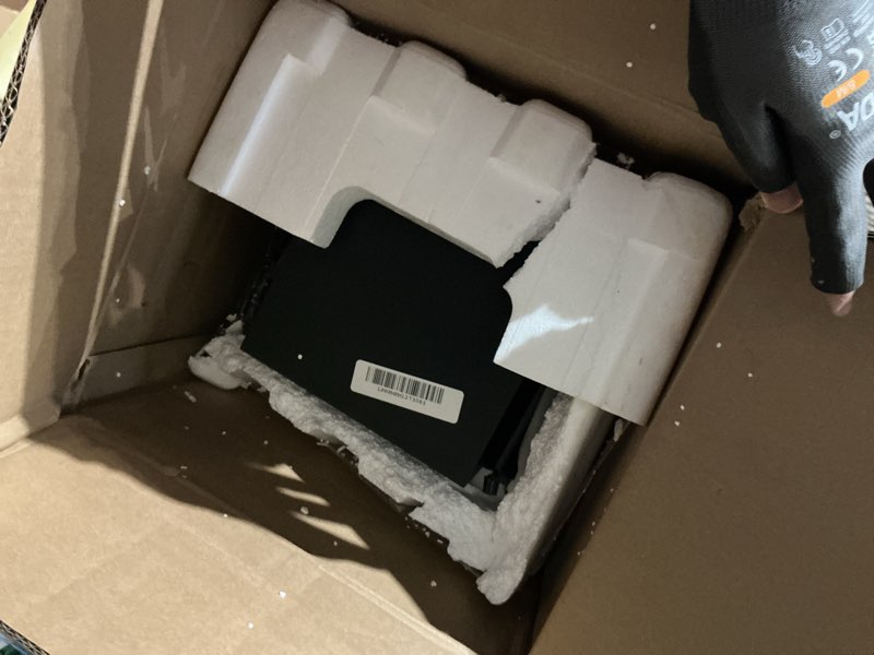 Condition photo showing As Is for polk monitor xt60 tower speaker - hi-res audio certified, dolby atmos, dts:x & auro 3d compatible, 1" tweeter, 6.5" dynamically balanced woofer, (2) 6.5" passive radiators (single, midnight black) tower speaker (xt60)