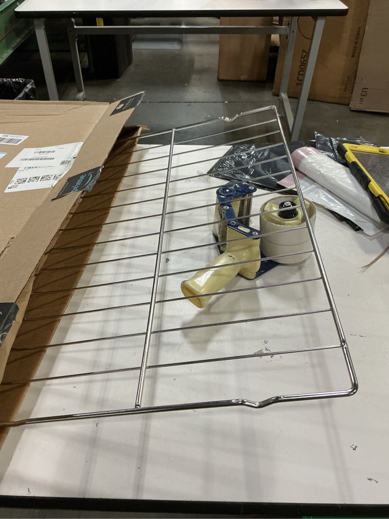 Condition photo showing Good Condition for 304 stainless steel dg75-01001c oven flat rack 16 7/16" x 24 3/4" dg75-01001d compatible with samsung oven rack, stove wire racks compatible with samsung range replacement flat grid/frame ap4411894