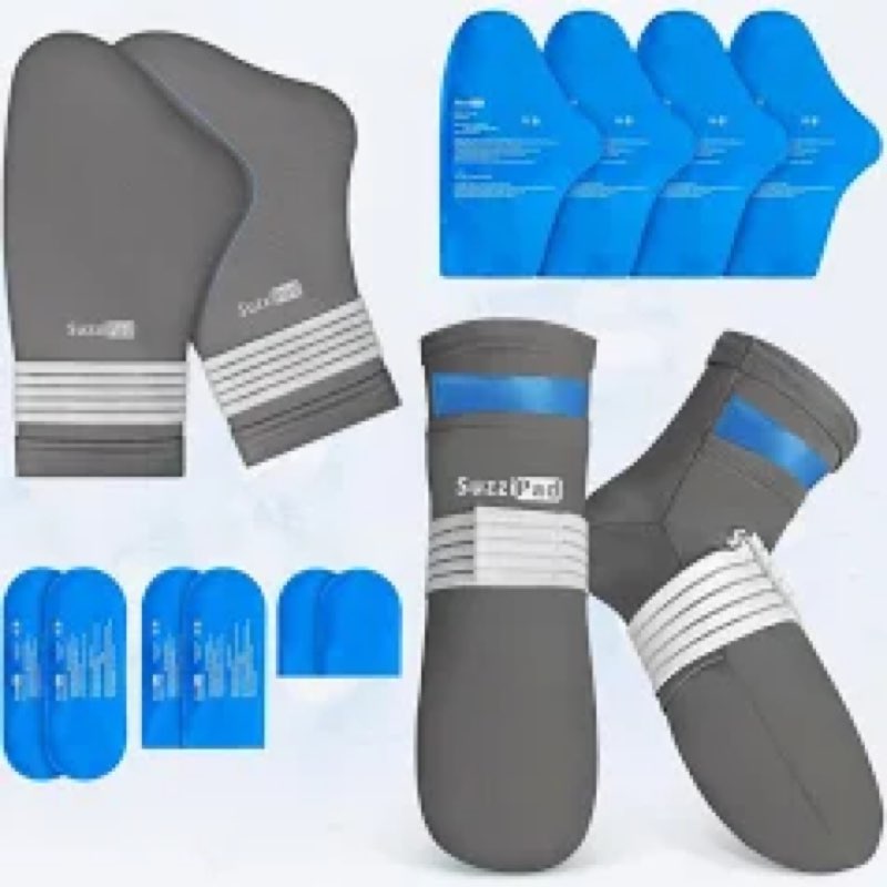 SuzziPad Cold Gloves and Socks for Chemotherapy, Chemo Ice Packs for Hands and Feet, Cooling Care Pa