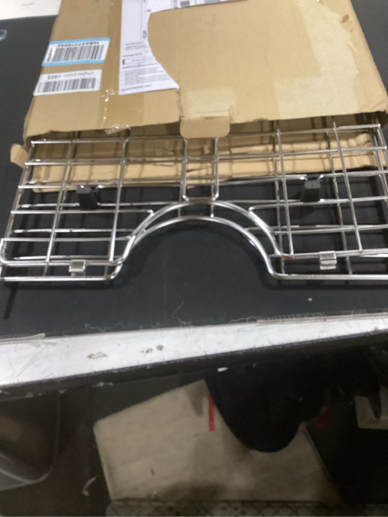 Condition photo showing Good Condition for sink protectors for kitchen sink12“13”24“26”,detachable kitchen sink mat 304 stainless steel material sink rack for bottom of sink.(26"x14" center drain) 26"x 14"center drain silver