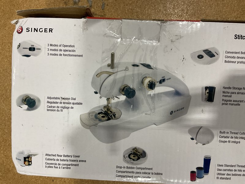 Condition photo showing New/Like New for singer stitch quick + portable cordless mending machine bundles (two thread stitch quick + & bundle)