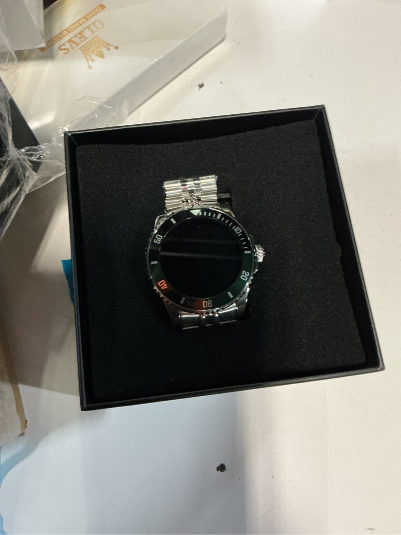 Condition photo showing Good Condition for men's luxury smart watch with stainless steel band, 1.19" hd amoled always-on display, bluetooth calls & ai voice assistant, 24/7 health & sleep tracker, ip67 waterproof business timepiece