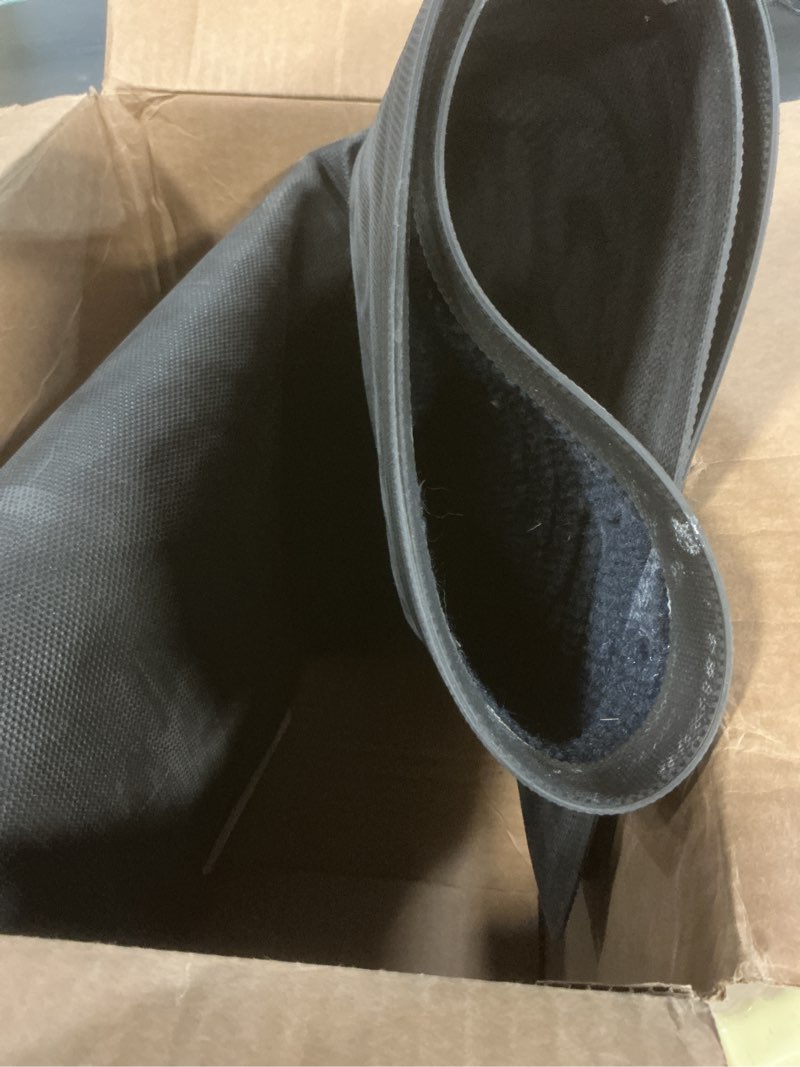 Condition photo showing As Is for Yimobra Door Mat Indoor Outdoor Entrance, Non Slip Welcome Front Doormats, Heavy Duty Rubber Backing, Stain and Fade Resistant, Low Profile, Easy Clean Patio Garage Floor Mats, 47 x 32, Blue