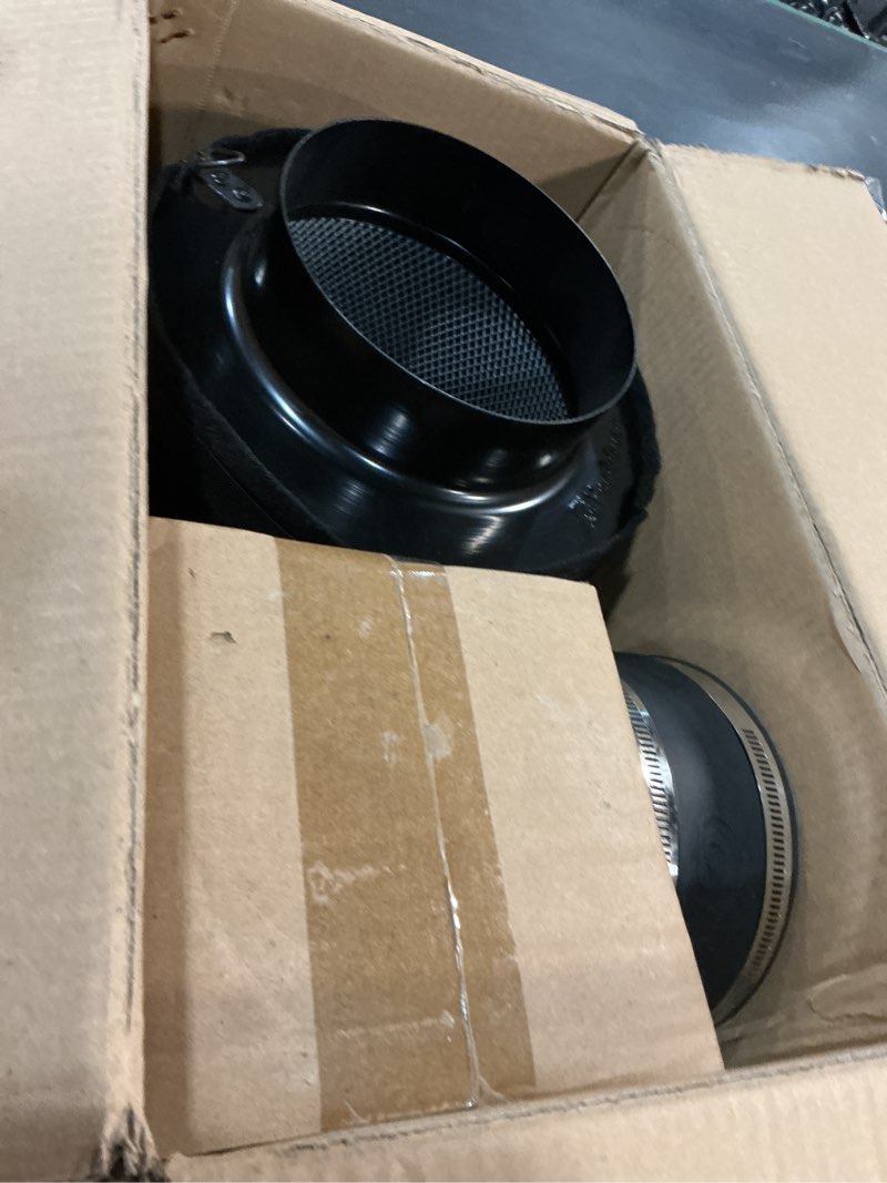 Condition photo showing Good Condition for hon&guan 6" air filtration kit: 6 inch inline duct fan with speed controller, 12" high carbon filter, 8 ft ducting & rubber coupler, ventilation system for grow tents, indoor gardening, hydroponics 6 inch black