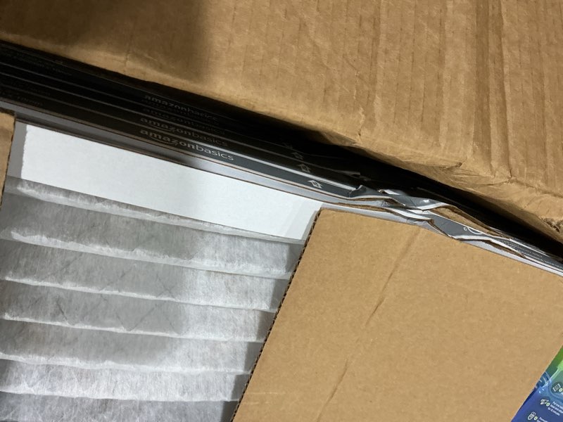 Condition photo showing As Is for Amazon Basics 14x20x1 Air Filter 6 Pack, MERV 8 AC Furnace Filters (Actual Size: 13.75" x 19.75" x 0.75")