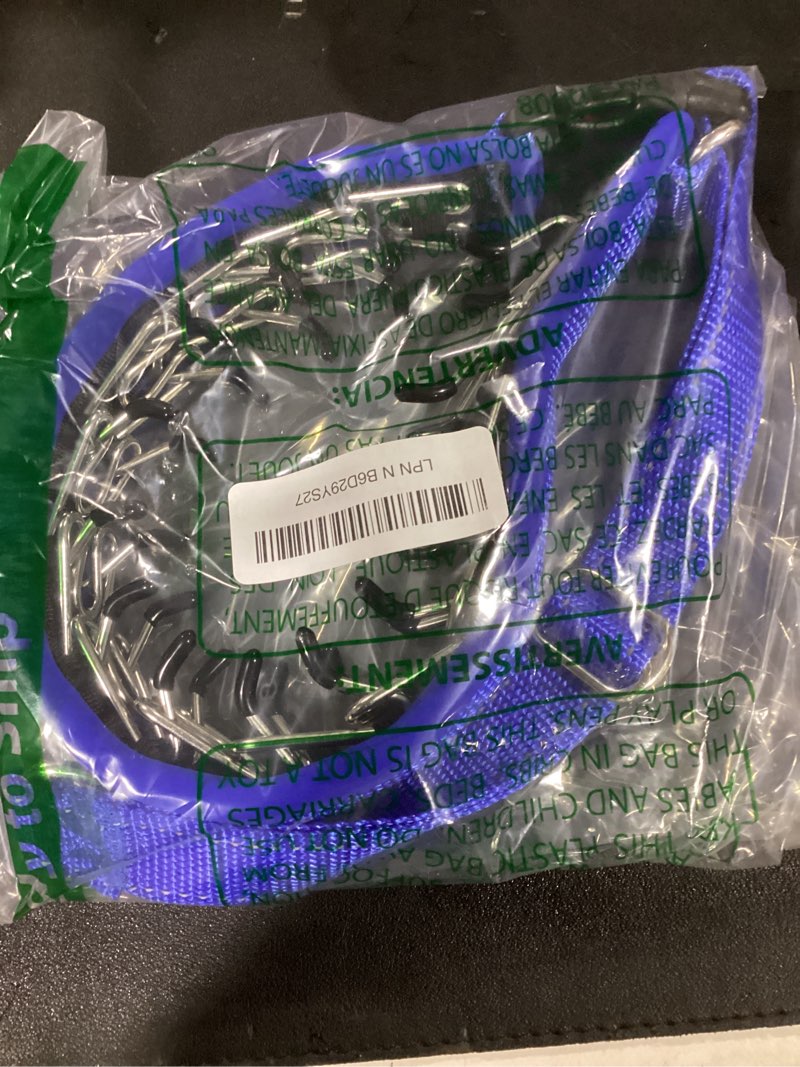 Condition photo showing Good Condition for martingale no pull dog collar for large medium small dogs, heavy duty nylon reflective adjustable anti pull slip collar with buckle for training walking l dark blue l (19"-26" neck, 1.5" wide) dark blue