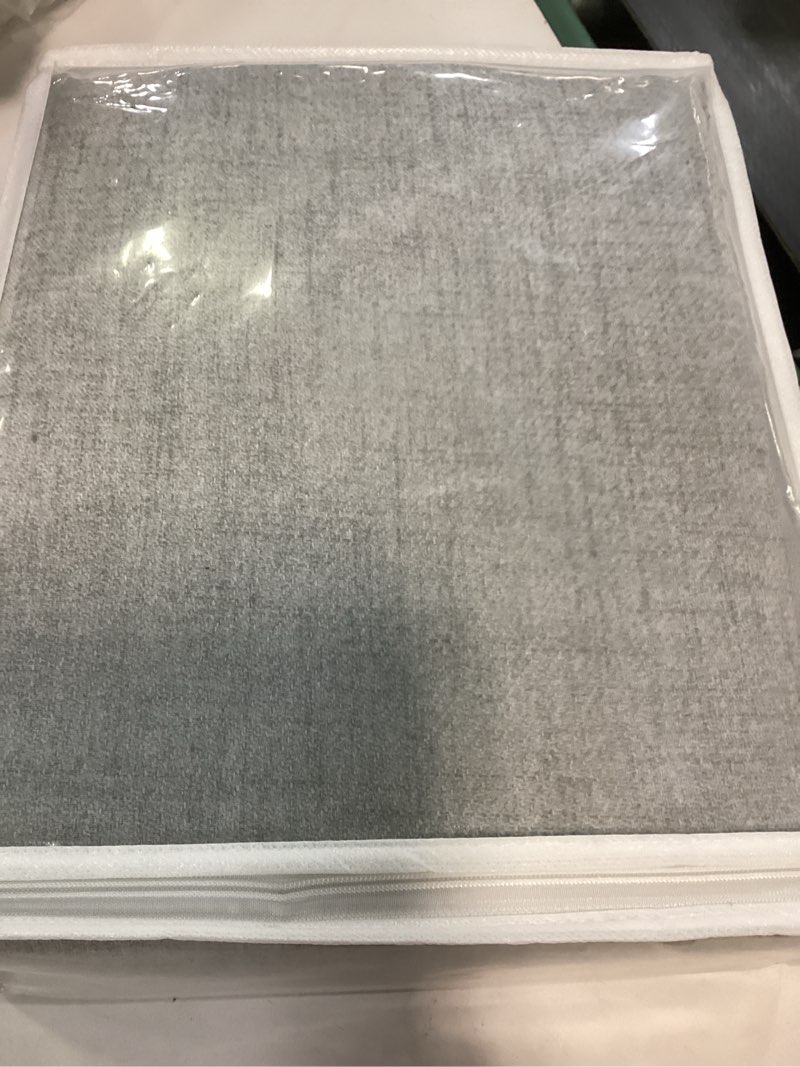 Condition photo showing Good Condition for eff thermal room darkening woolen pleated 1 window curtain panel, steely gray