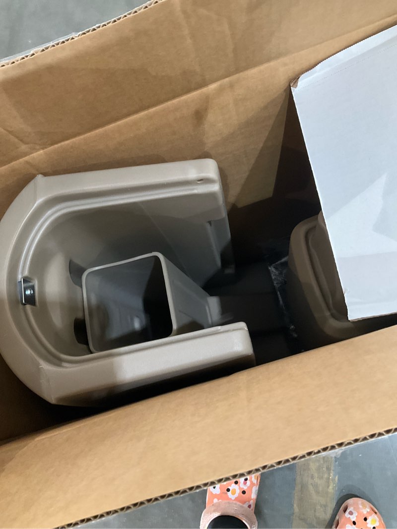 Condition photo showing As Is for step2 post mount brown plastic small mailbox with post