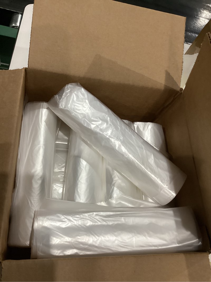 Condition photo showing New/Like New for COULD BE MISSING SOME BAGS 30 33 35 Gallon Clear Trash Bags, 250 Count High Density Garbage Bags, Made in USA, Recycling Trash Can Liners, Puncture-Resistant Plastic Waste Bags for Kitchens Yards Offices Commercial 30-35 Gallon-250 Count-Clear