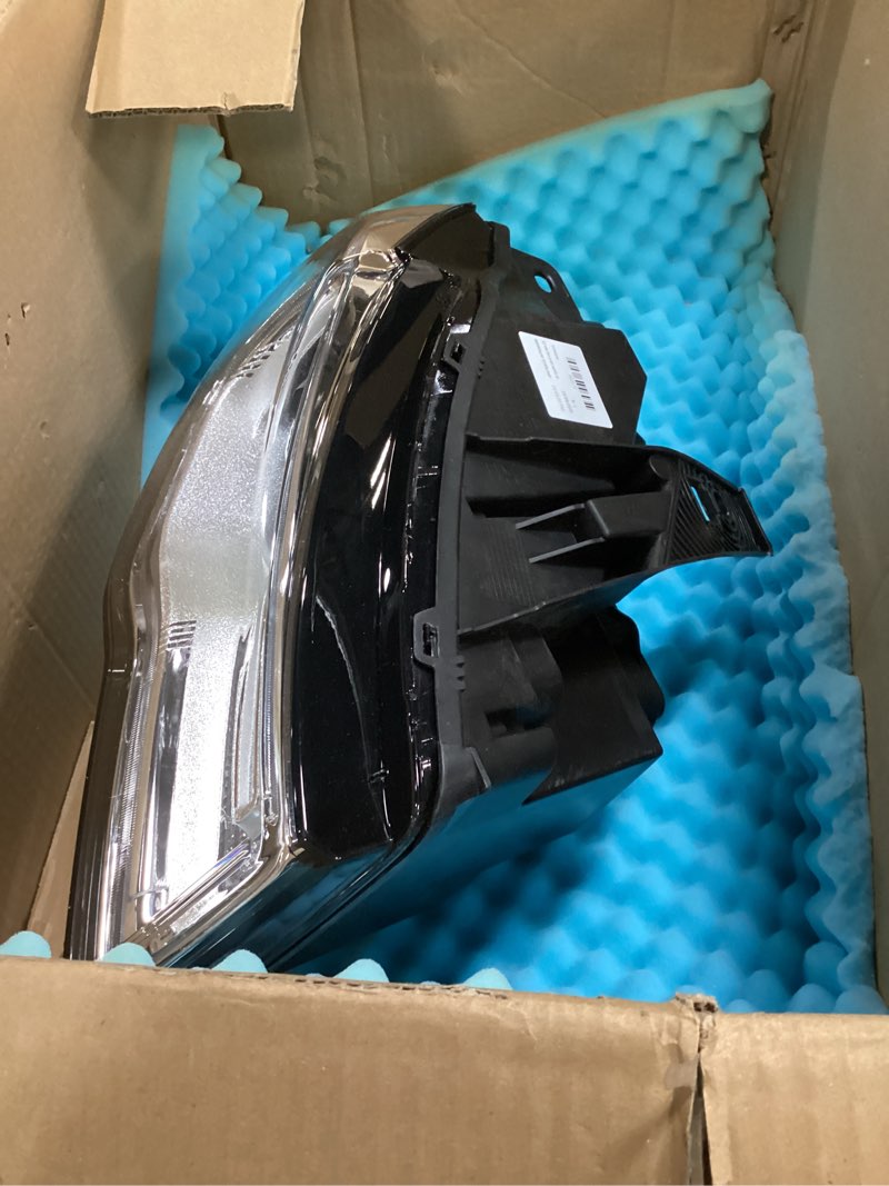 Condition photo showing As Is for front xenon halogen headlights assembly left side for 2012-2015 a6 quattro w/hid/xenon non-afs model driver head lights direct replacement headlamps assy set (left driver side)