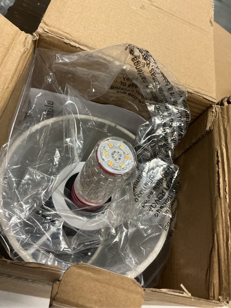 Condition photo showing Good Condition for Ascher Small Bedside Table lamp Set of 1)RGB Color Changing Lamps, 3 Color Temperatures, Dimmable Nightstand Lamp with USB C+A Ports, Touch Desk Lamp for Bedroom Living Room, H11.4in(Flaxen Shade) Black Base & Flaxen Shade - 2 Pack 11.4 inch