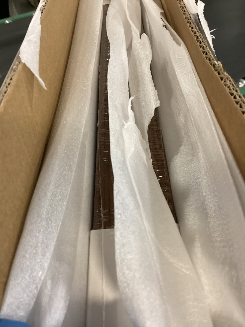 Condition photo showing New/Like New for KINLINK 16x16 Picture Frame, Brown Square Solid Wood Frames for Pictures 12x12 with Mat or 16x16 without Mat, Wall Display Photo Frames Brown Wood 4 Pack Brown Wood 16x16