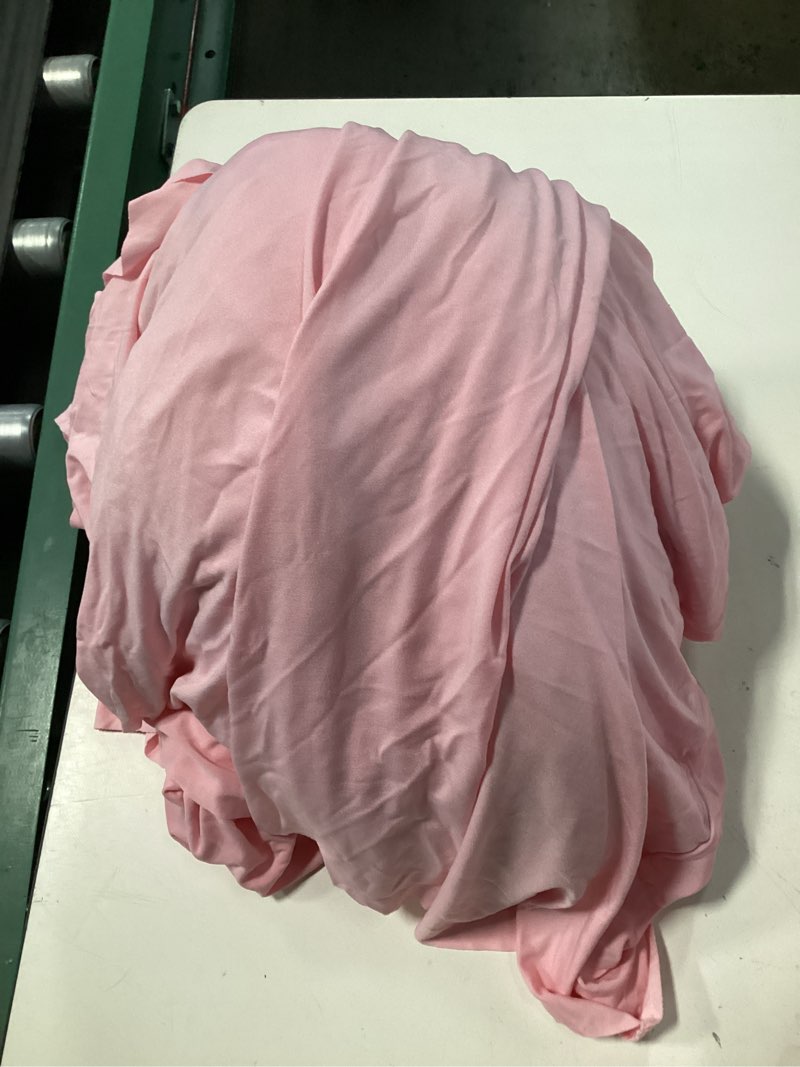 Condition photo showing Good Condition for deep dream 2 pack pink spandex fitted tableclothes for 6 foot rectangle tables, wrinkle free 6ft fitted table cover, stretch tablecloth table skirt for party, banquet, wedding and events pink 30x72 inch| 2 pack