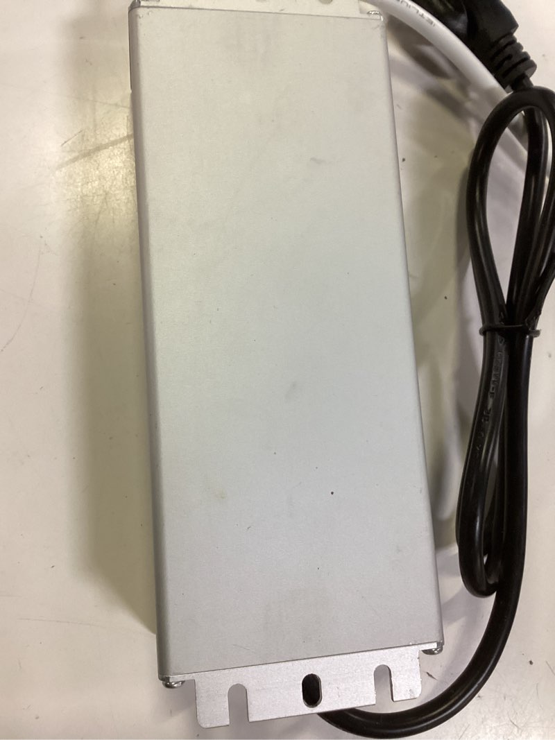 Condition photo showing As Is for 24v 100w led power supply, waterproof ip67 led driver, ac 110v to dc 24 volt low voltage transformer with 3-prong plug 3.3 feet cable for indoor outdoor led light, computer project 24 volt 100 watt