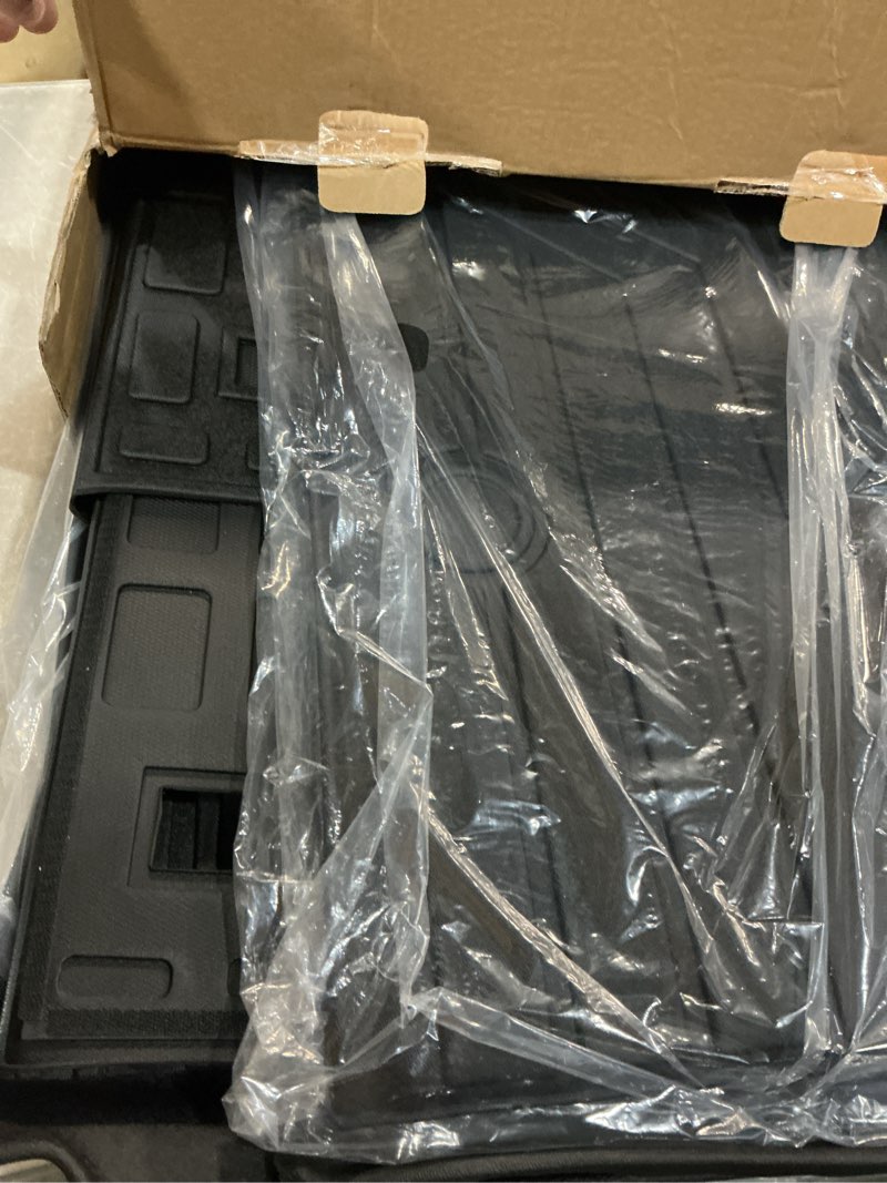 Condition photo showing New/Like New for rongtaod 7&8 seats floor mats compatible with 2022-2025 nissan pathfinder cargo mat trunk mat trunk liner kick mats back seat cover all weather pathfinder accessories (floor mats full set 7pcs)