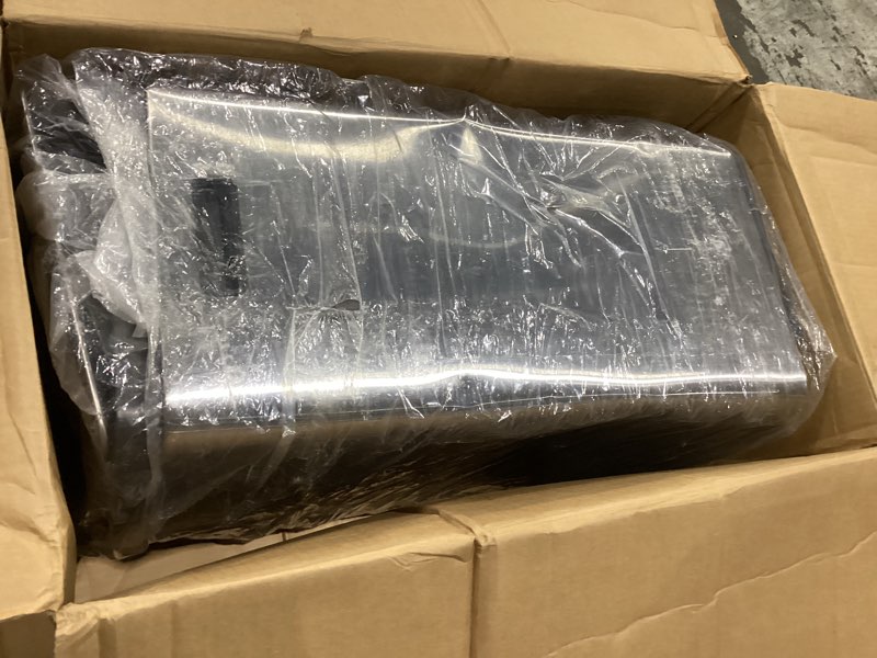 Condition photo showing As Is for EKO EcoCasa II 36L+24L Dual Trash Can with Recycle Bin, Stainless Steel Garbage Can with Lid, Deodorizer Compartment, Odor-Proof and Fingerprint Resistant 36L+24L (EcoCasa II)