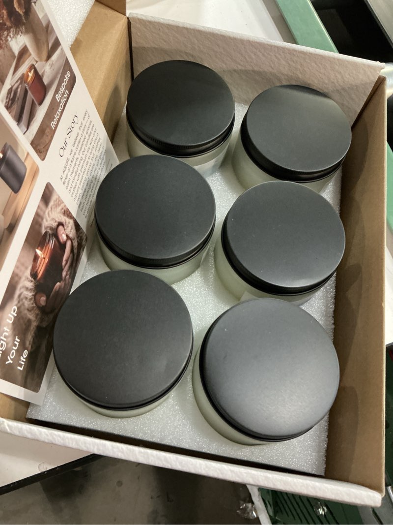 Condition photo showing New/Like New for winter candle set | 6 pack christmas scented candles for home - holiday soy candle gift set for women men, aromatherapy candles scents of hello winter/forest/cider/warm/fireside/bonfire 6 pack-hello winter/forest/cider/warm... pack of 6