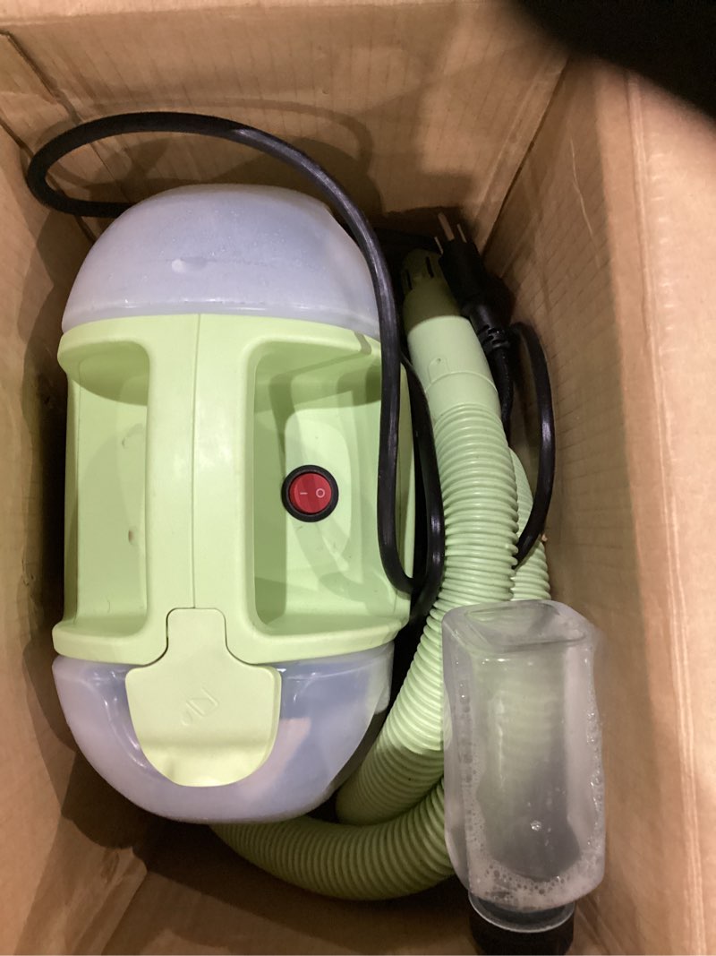 Condition photo showing As Is for BISSELL Little Green Mini Portable Carpet and Upholstery Deep Cleaner, Car/Auto Detailer, with HydroRinse Self-Cleaning Tool and 4" Tough Stain Tool, Tea Green, 4075