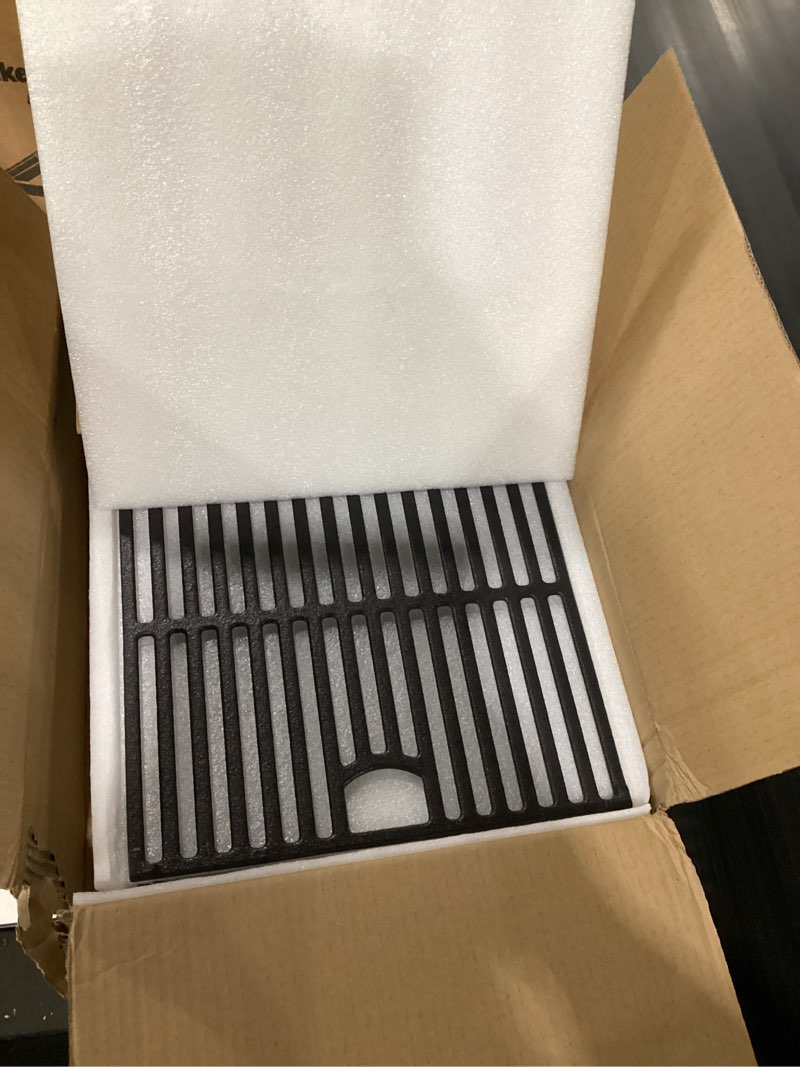 Condition photo showing As Is for 17 inch 720 0896b grill grates for nexgrill 6 burner 720-0896b 720-0898 720-0896x 720-0896e gas grill, cast iron cooking grids for nexgrill 6-burner deluxe 720-0896b grill replacement part 17"x11.13 cast iron grates
