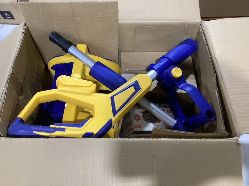 Condition photo showing As Is for Mellif Cordless Snow Shovel, 12-Inch Brushless Snow Blower Compatible with DeWalt 20V MAX Battery, Includes 4.0Ah Battery & Charger Kit, Lightweight with Adjustable Chute (Yellow & Blue)