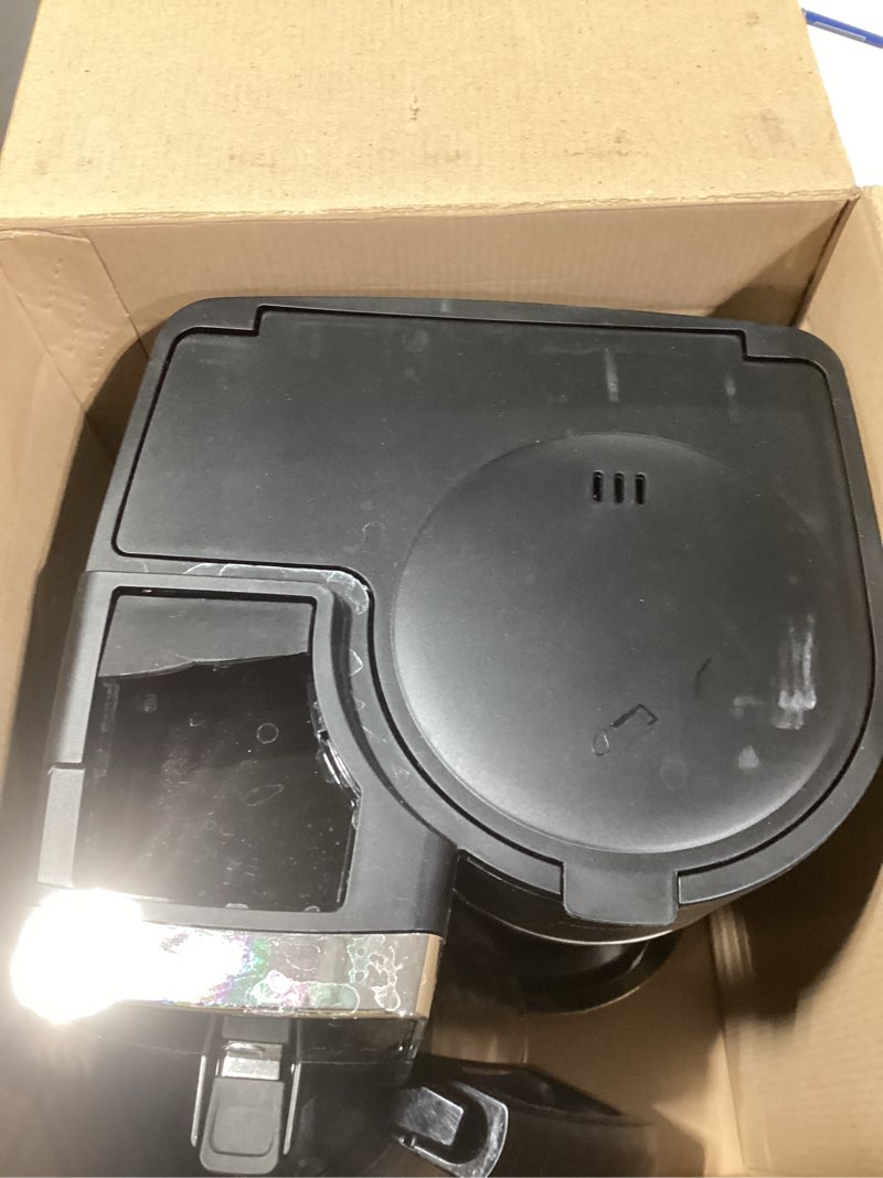 Condition photo showing Good Condition for hamilton beach 2-way 12 cup programmable drip hot and iced coffee maker & single serve coffee machine, glass carafe, auto pause and pour, black (47500j)