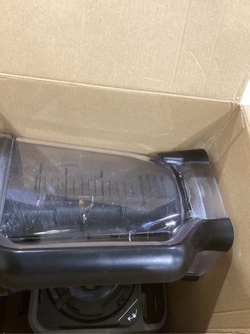 Condition photo showing As Is for Ninja BL610 Professional 72 Oz Countertop 1000-Watt Base and Total Crushing Technology for-Smoothies, Ice and Frozen Fruit, Black, Blender + Pitcher