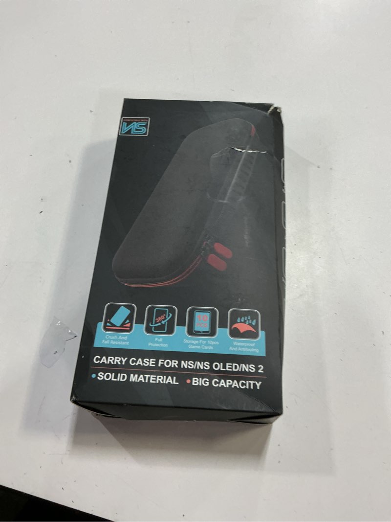 Condition photo showing New/Like New for juspro carrying case for nintendo switch 2, 4 in 1 travel accessories bundle kite with frosted clear protective case, thumb grip caps and screen protectors 4-in-1 protection kit